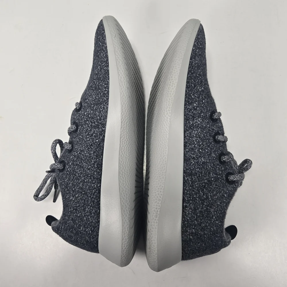 Allbirds Wool Runners Dark Gray Knit Sneakers Size Men's 10 Women's 11.5 - Picture 7 of 11